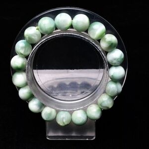 10.2mm Green Larimar Natural Gemstone Cabochon Atlantis Stone Pectolite Bracelet